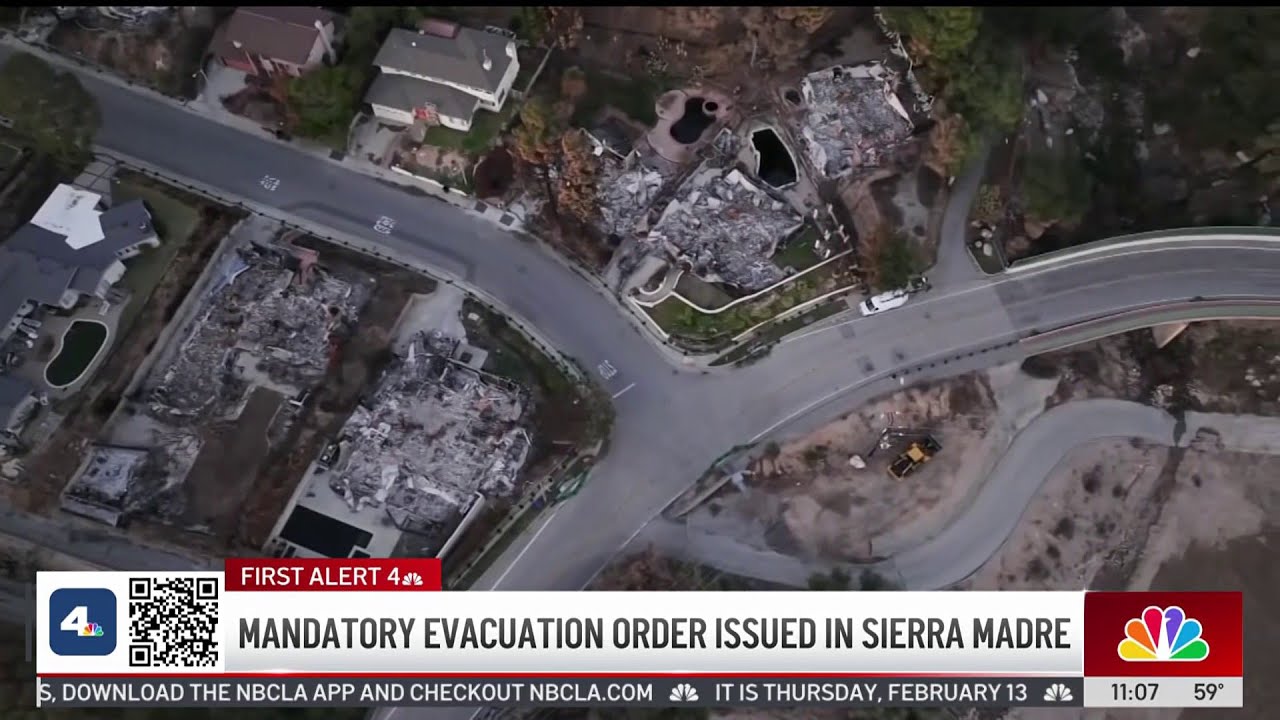 Mandatory evacuation order issued in Sierra Madre near Eaton Fire