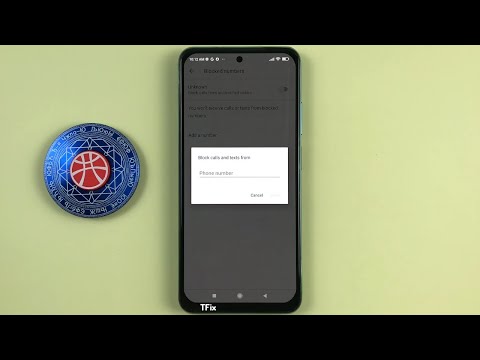 How to block phone numbers on Xiaomi Redmi Note 10 Android 11