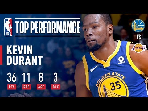Kevin Durant Scores 36, Leads Warriors to OT Win in L.A. | December 18, 2017