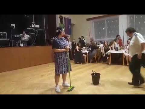 Vystoupení uklízečky hasičský ples Hrabišín 2019