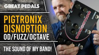 Video thumbnail for Pigtronix Disnortion. OD, Fuzz & Octavia. A band defining pedal. by The Guitar Effect