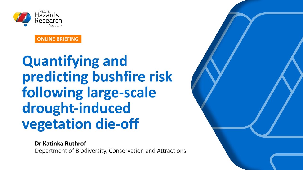 Quantifying and predicting bushfire risk: online briefing
