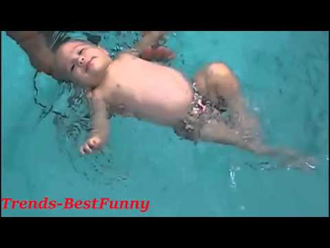 Funny Babies Swimming Compilation   Funy Videos Baby