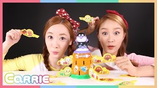 캐리와 엘리의 두근두근 호빵맨 펀치 장난감 보드게임 놀이 CarrieAndToys