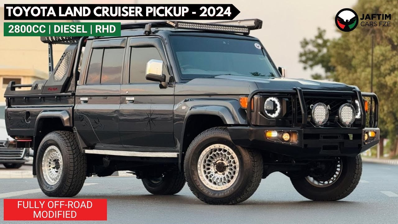 Toyota Land Cruiser Pick Up OFF-ROAD MODIFIED | DOUBLE CABIN | BULL BAR & SPORTS BAR INSTALLED | AUTOMATIC TRANSMISSION | 2.8L D video