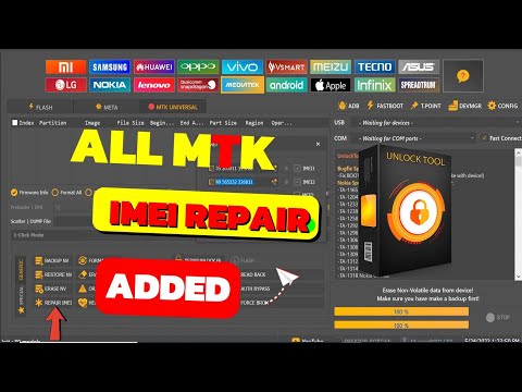 Unlock Tools Adds |IMEI REPAIR| Section for MTK|Mediatek| Phones|Tecno|Infinix|Wiko|NokiA 2023