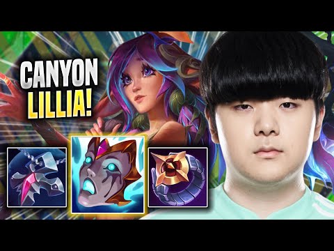 CANYON IS A MONSTER WITH LILLIA! - DK Canyon Plays Lillia JUNGLE vs Nidalee! | Season 2022