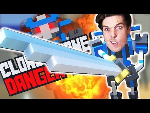 ROBOT GLADIATOR vs GIANT SPIDERS (Clone Drone In The Danger Zone)