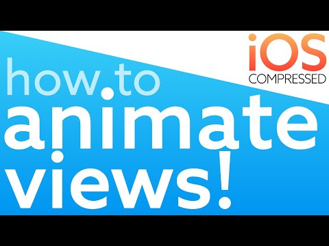 How to animate views! iOS Swift 4 | Under 1 minute! Easy!