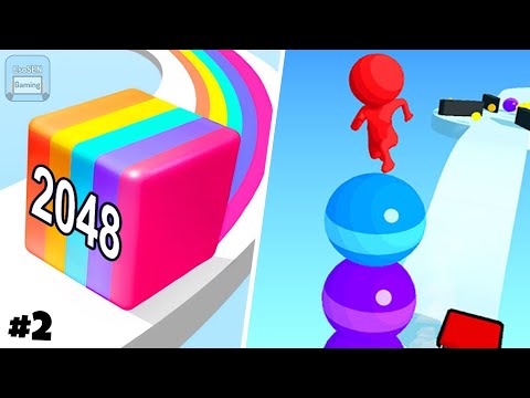 Jelly Run 2048 | Stack Rider | All Levels Gameplay | Android, iOS | Satisfying Mobile Games #2