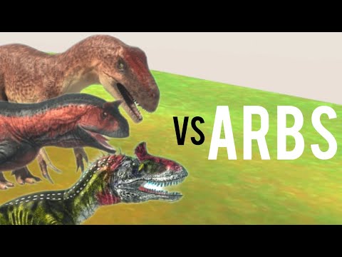 Cryolophosaurus Carnotaurus And Allosaurus Vs ARBS
