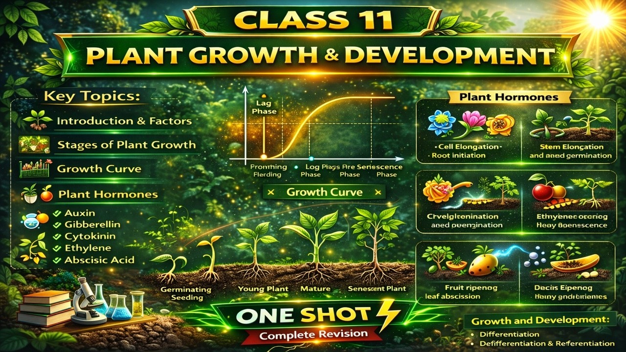 CBSE Class 11 || Biology || Plant Growth and Development || Animation || in English