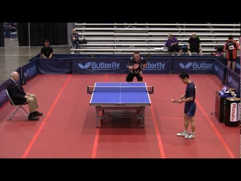 Men's Singles Rd 32: Samson Dubina vs. De Tran - 2011 US Table Tennis Championships