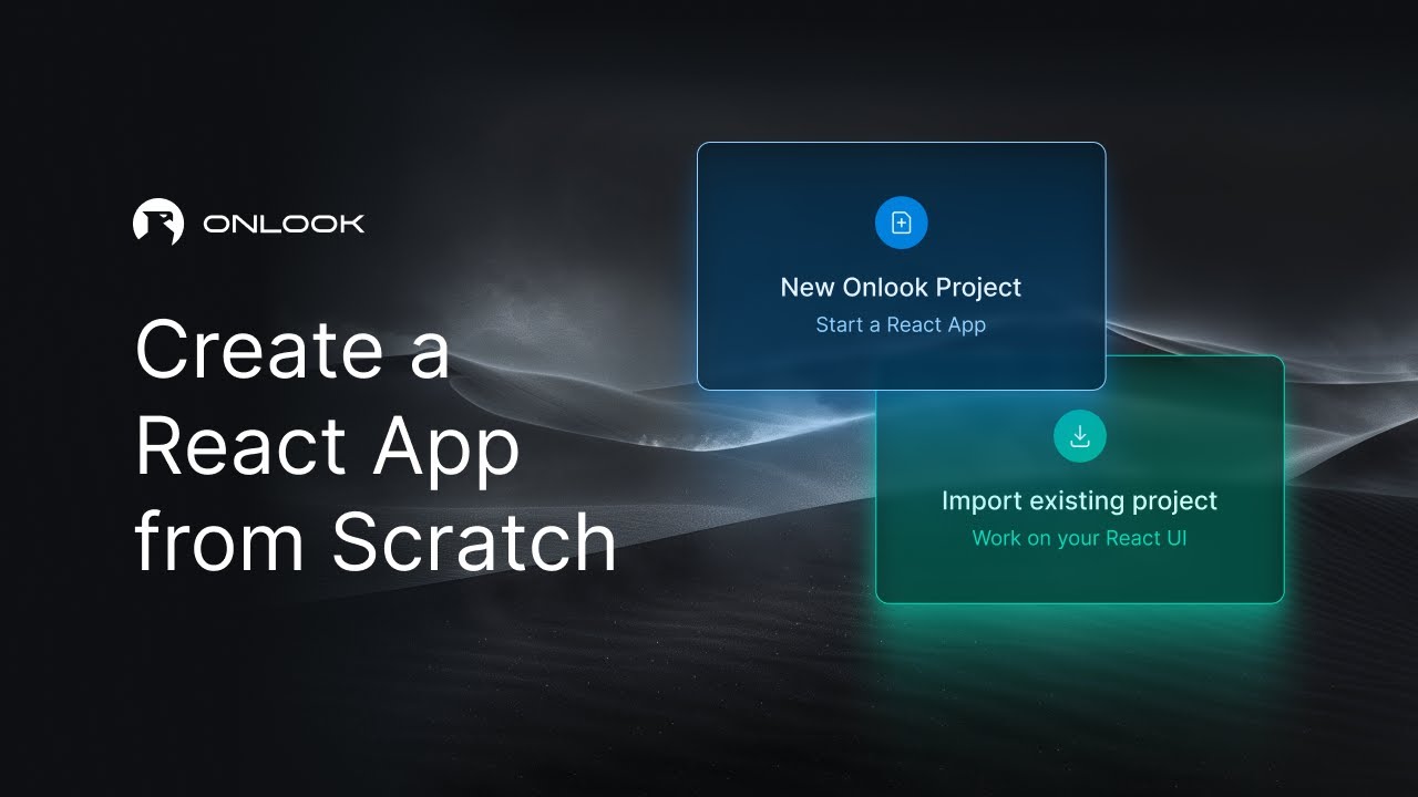 How to Create a React App from Scratch with Onlook