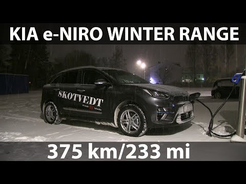  Kia e-Niro 64 kWh range test video