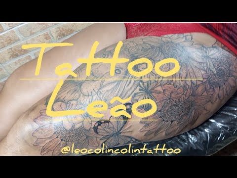 Tattoo Leão tatuagem de borboleta girassol Leo Colin Tattoo floral