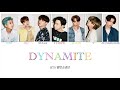BTS Dynamite lyrics video (방탄소년단 Dynamite 가사)
