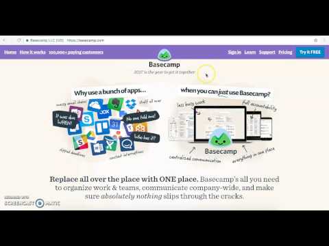 How to use the Basecamp Web 2.0 Tool