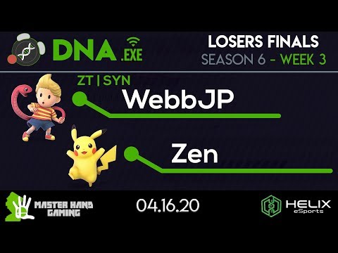 DNA.EXE S6:W3 - ZT | SYN | WebbJP (Lucas) Vs. Zen (Pikachu, Palutena) - Losers Finals