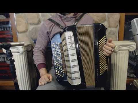 3351 - Black Hohner Maestro III B System Chromatic Button Accordion LMM 72 96 $1199