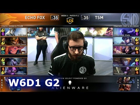 FOX vs TSM | S9 LCS Spring 2019 Week 6 Day 1 | Echo Fox vs TSM W6D1