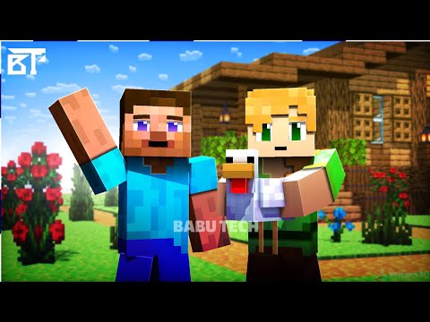 Steve and Alex Homelife Full Movie | Babu Tech | Prisma 3d Minecraft Animation
