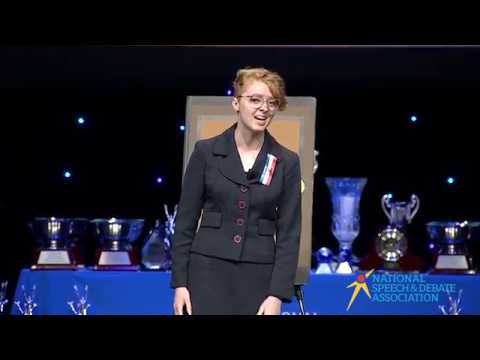 2018 NSDA Informative National Champion - Lily Indie