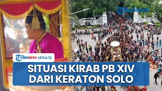 Pantauan Udara Keberangkatan Kirab Jumenengan PB XIV, Diiringi Marching Band dan Prajurit Keraton