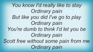 Stevie Wonder - Ordinary Pain Lyrics