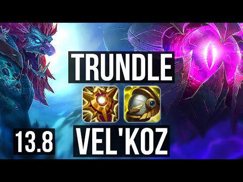 TRUNDLE & Yasuo vs VEL'KOZ & Zeri (SUP) | 1/2/11 | KR Master | 13.8