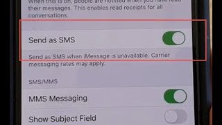 iPhone 11 Pro: How to Enable / Disable Send as SMS in Messages