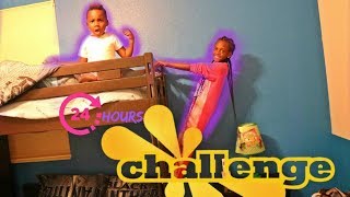24 HOURS IN MY LITTLE BROTHER&#39;S ROOM CHALLENGE!