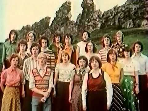 DDR-Fernsehen Sendeschluss mit Chor 1984