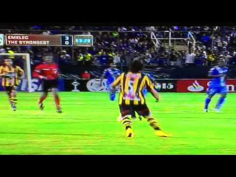 Gol de Angel Mena Emelec 3 - 0 The Strongest Copa Libertadores 2/24/2015