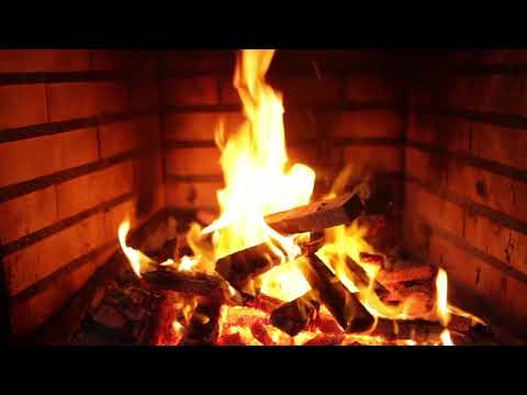 1 hour Fireplace burning Logs  relaxing with sound