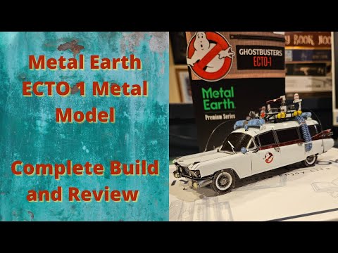Metal Earth Ghostbusters ECTO 1 Metal Model Complete Build & Review