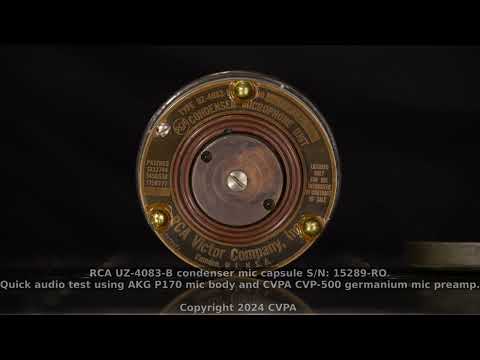 1920s RCA UZ-4083-B (4-A-1) Condenser Mic Capsule S/N:15289-RO - MINT&WORKING! image 6
