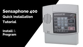 Sensaphone 400 Basic Installation