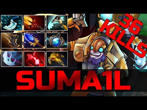 SumaiL 9 SLOTTED Imba Tinker - 36 Kills - 125k DMG - GG Dota 2 Gameplay