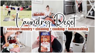 🧺 LAUNDRY RESET ROUTINE 2025 • Massive Laundry Day Cleaning Motivation + Homemaking