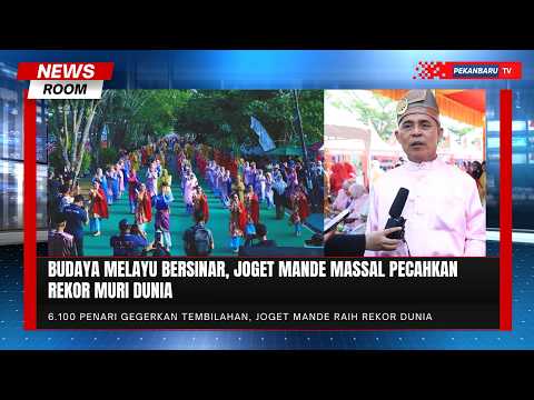 Joget Mande Mendunia, Inhil Raih Rekor MURI dengan 6 100 Penari