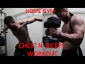 CHEST N' BICEPS WORKOUT HOME GYM STYLE - Michael Mor Fitness