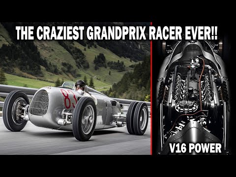 Thumbnail for How Autounion Dominated Grand Prix Racing with their V16 Powered Type C by Ferrari, Porsche, Car
