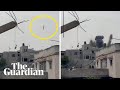 Gaza Footage Captures The Moment An Israeli Airstrike Hits Beit Lahia