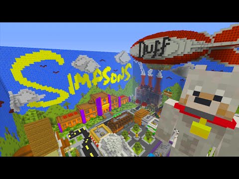 Minecraft Xbox | Hide and Seek - The Simpsons (Springfield)
