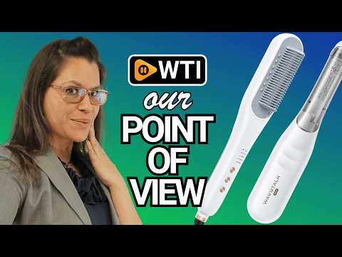Wavytalk Pro Steam Hair Straightener Brush Steamline Pro Straightener Brush | 3-in-1 Straightening Brush for Coily Hair - WTI product video review