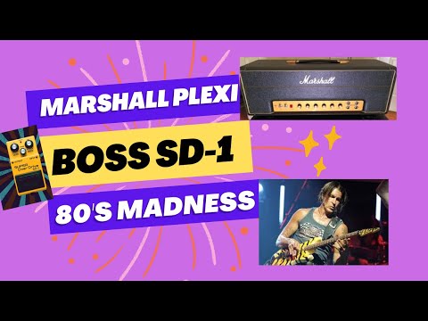 Marshall Plexi 1987x + Boss SD-1 = 80's Madness!