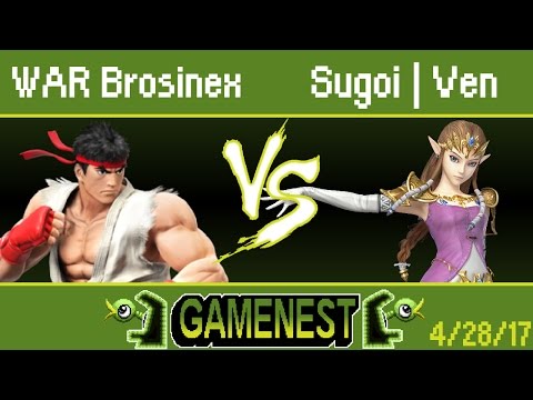 WAR Brosinex (Ryu) vs Sugoi| Ven (Zelda) - Wii U Winners Semifinals SIU