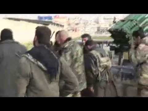 استهداف تجمعات قوات النظام في ثكنة المهلب في حلب بواسطة صواريخ كاتيوشا من قبل كتائب الإسلام ولواء أحرار سوريا