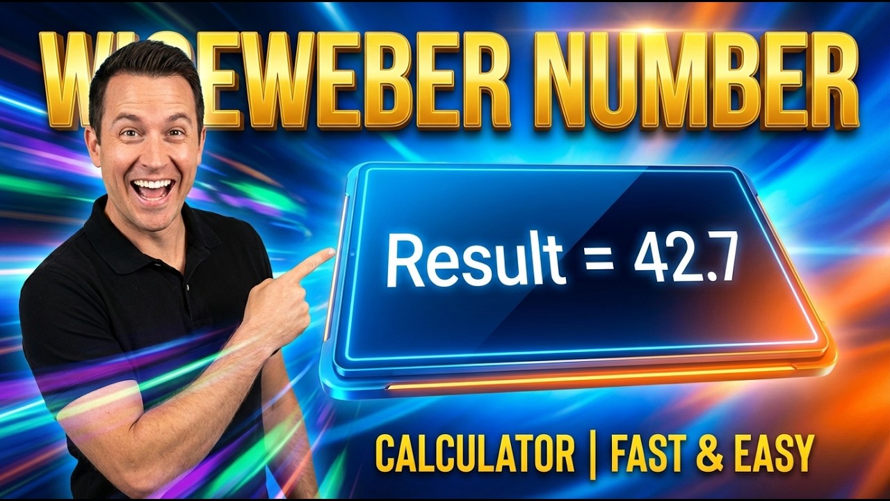 Weber Number Interactive Calculator